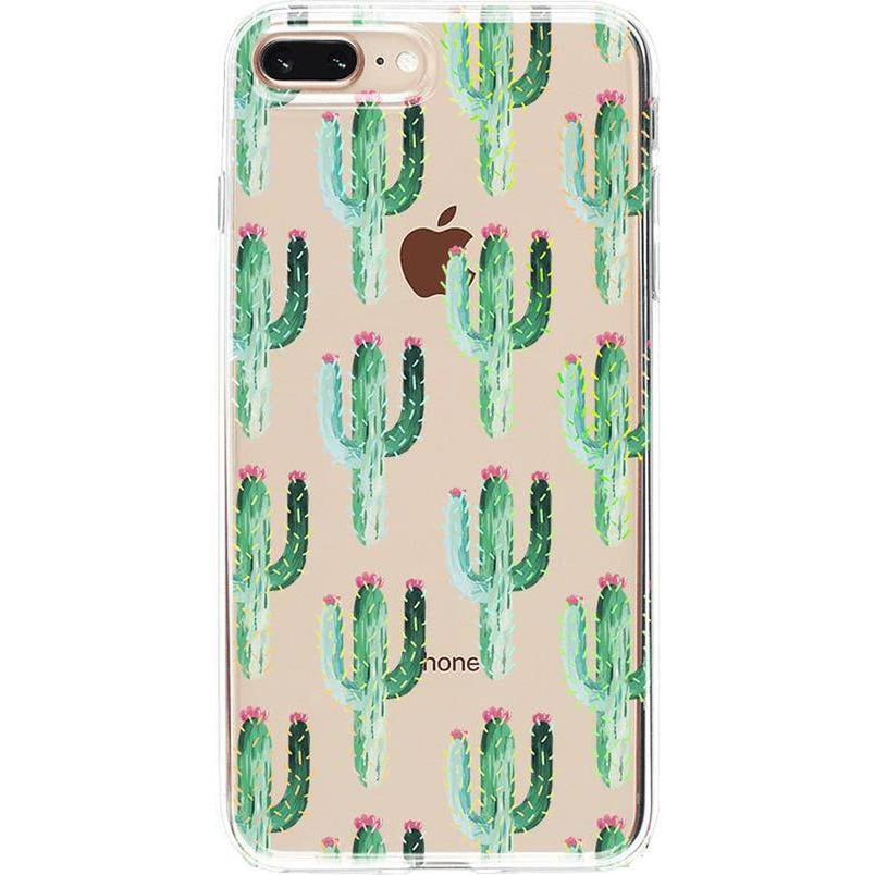 Lookin' Sharp | Cactus Patterned Clear Floral Case iPhone Case get.casely Classic iPhone 6/7/8 Plus 