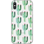 Lookin' Sharp | Cactus Patterned Clear Floral Case iPhone Case get.casely Classic iPhone X / XS 