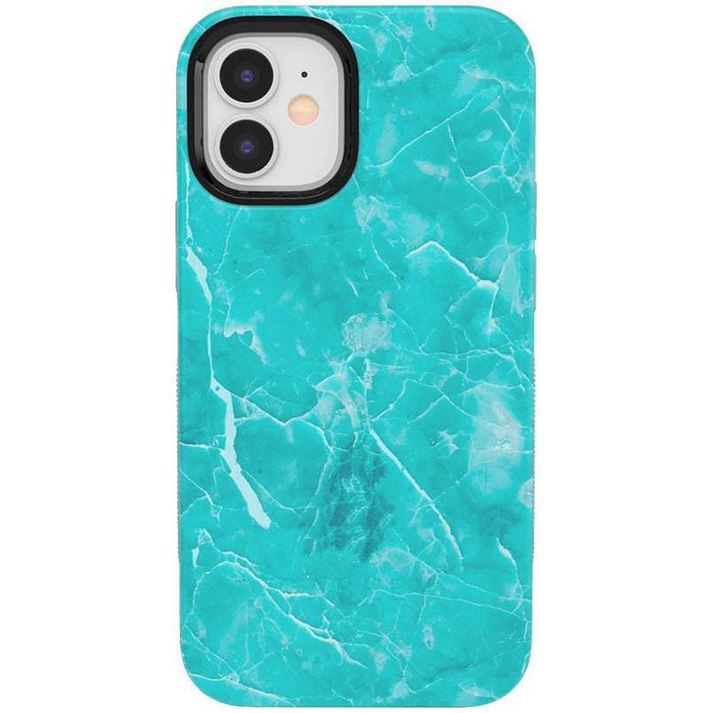 Lost at Sea | Teal Blue Seaglass Case iPhone Case get.casely Bold iPhone 12 