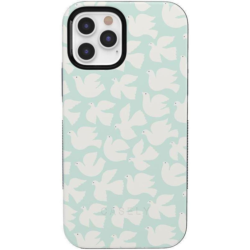 Love Birds | White Doves Case iPhone Case get.casely Bold + MagSafe® iPhone 12 Pro Max 