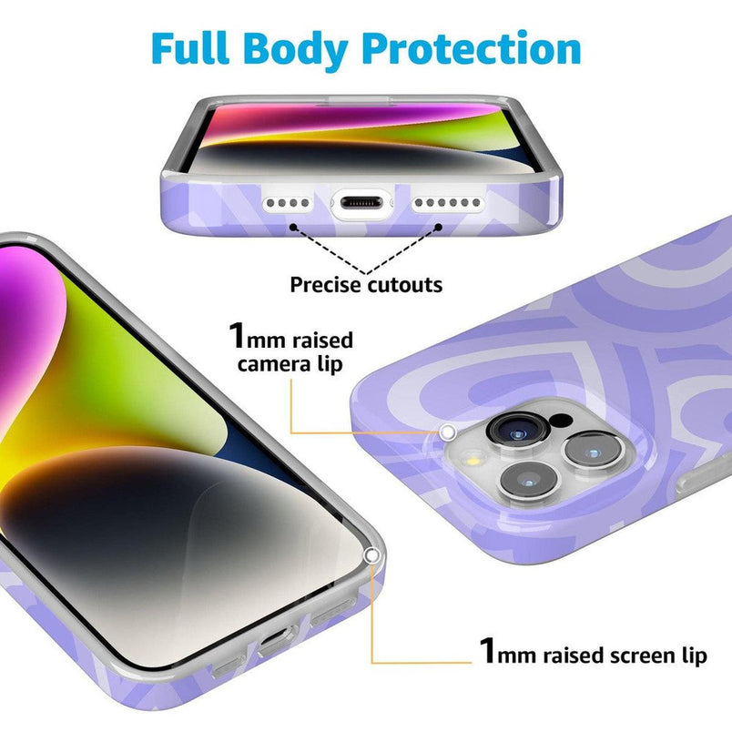 Love Song | Lavender Heart Case iPhone Case get.casely 