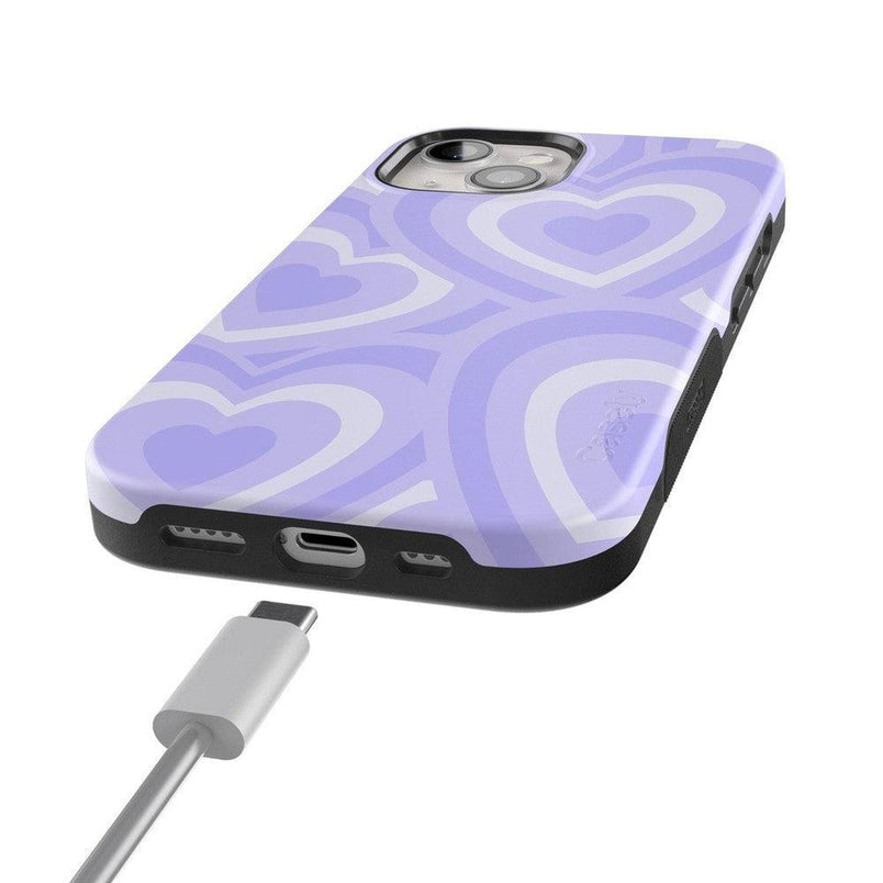 Love Song | Lavender Heart Case iPhone Case get.casely 