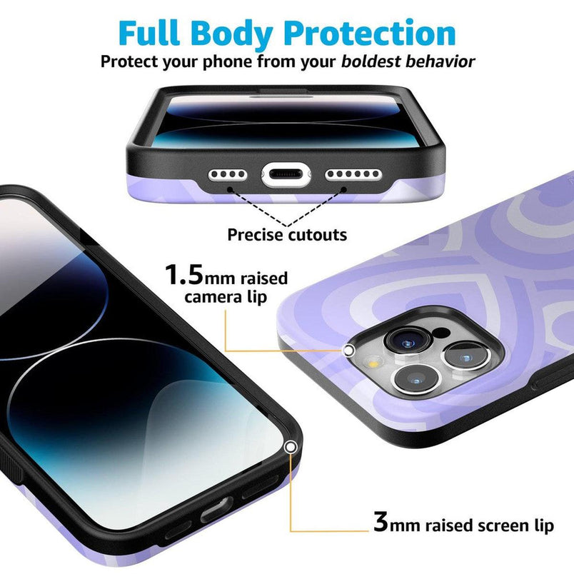 Love Song | Lavender Heart Case iPhone Case get.casely 