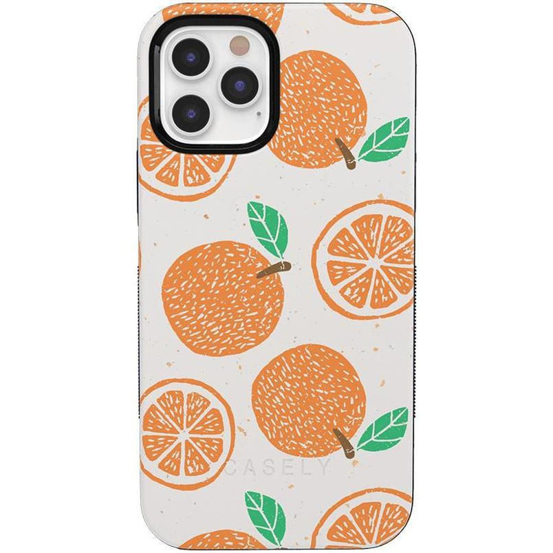 Main Squeeze | Orange Stamped Case iPhone Case get.casely Bold + MagSafe® iPhone 12 Pro Max