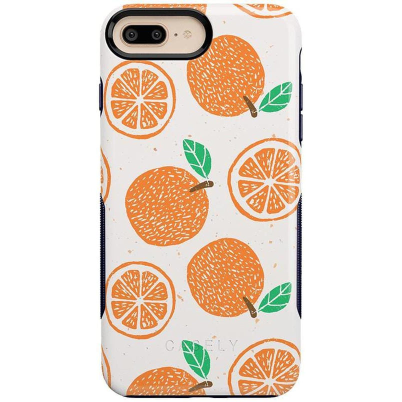 Main Squeeze | Orange Stamped Case iPhone Case get.casely Bold iPhone 6/7/8 Plus