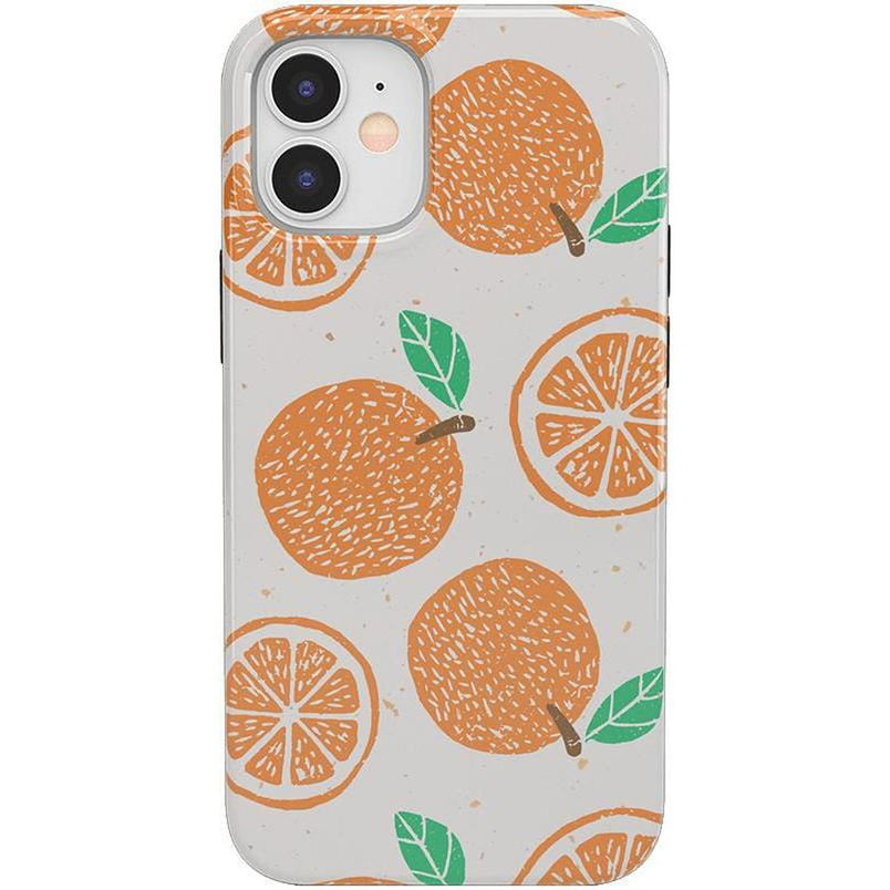 Main Squeeze | Orange Stamped Case iPhone Case get.casely Classic iPhone 12