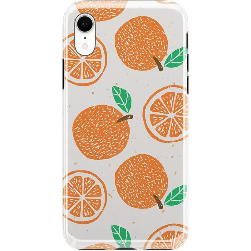 Main Squeeze | Orange Stamped Case iPhone Case get.casely Classic iPhone XR 