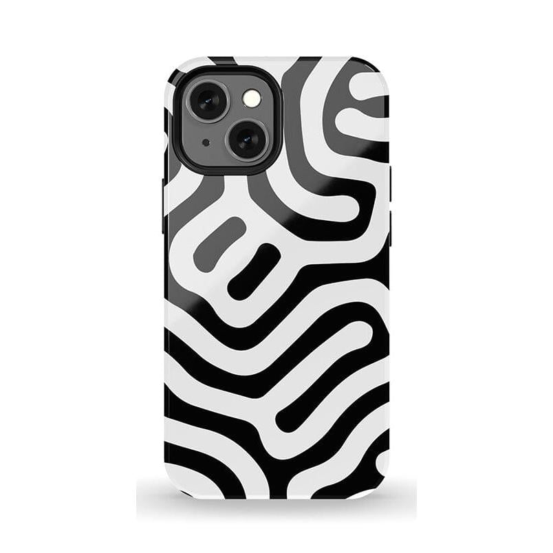 Maze | High Contrast Design Case Phone Case Casetry Essential + MagSafe® iPhone 13 Mini