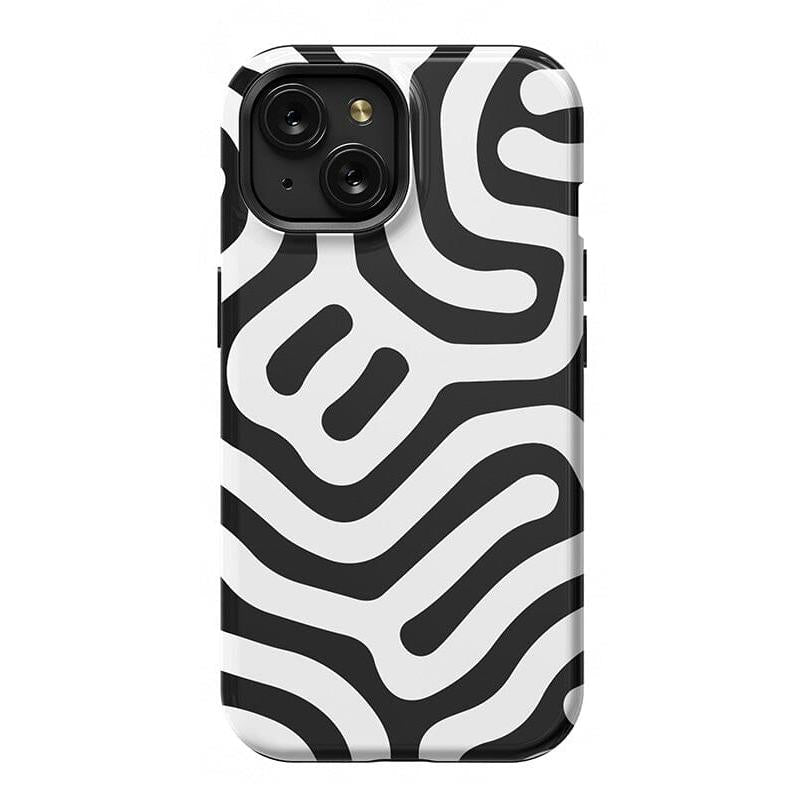 Maze | High Contrast Design Case Phone Case Casetry Essential + MagSafe® iPhone 15