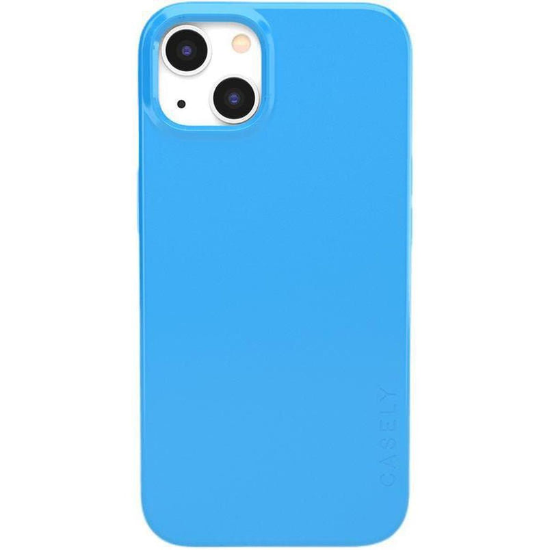 Miami Cabana | Solid Neon Blue Case iPhone Case get.casely Classic + MagSafe® iPhone 13 