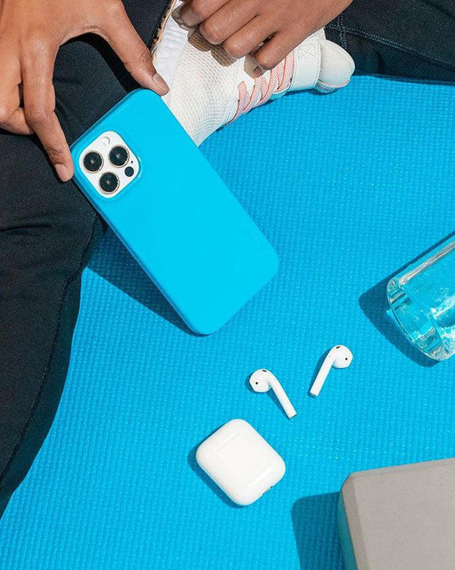 Miami Cabana | Solid Neon Blue Case iPhone Case get.casely 