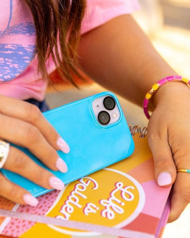 Miami Cabana | Solid Neon Blue Case iPhone Case get.casely 