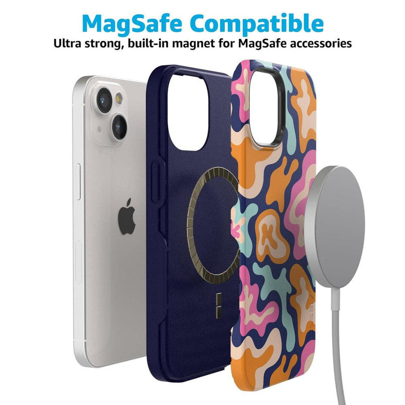 Midnight Color Splash | Abstract Retro Case iPhone Case get.casely