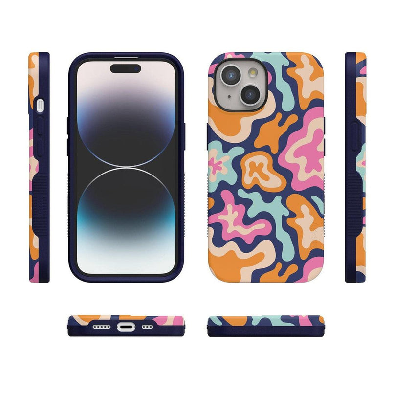 Midnight Color Splash | Abstract Retro Case iPhone Case get.casely
