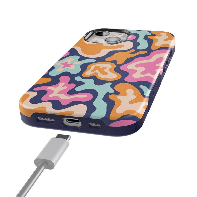 Midnight Color Splash | Abstract Retro Case iPhone Case get.casely