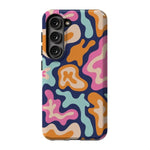 Midnight Color Splash | Abstract Retro Samsung Case