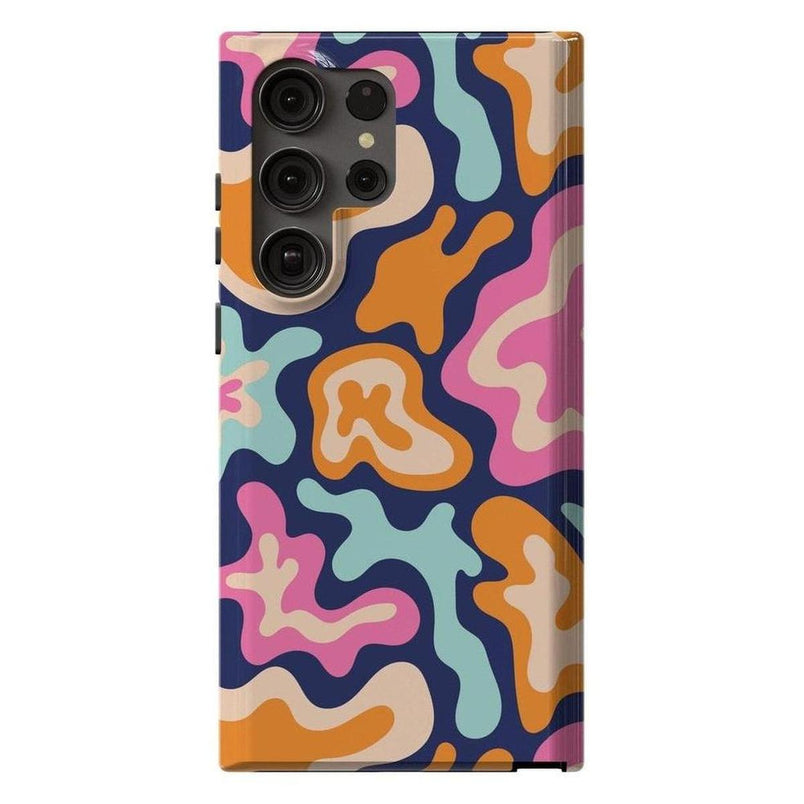 Midnight Color Splash | Abstract Retro Samsung Case Samsung Case Casetry