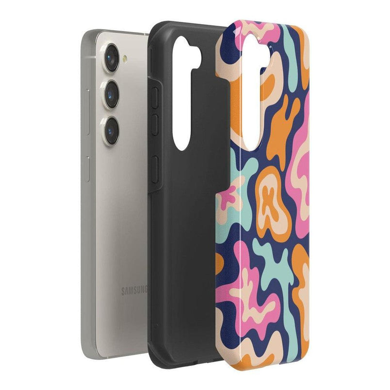 Midnight Color Splash | Abstract Retro Samsung Case Samsung Case Casetry