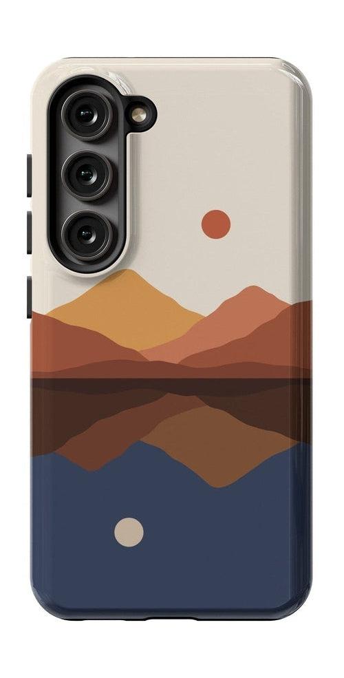 Opposites Attract | Day & Night Colorblock Mountains Samsung Case Samsung Case Casetry Galaxy S23 Ultra