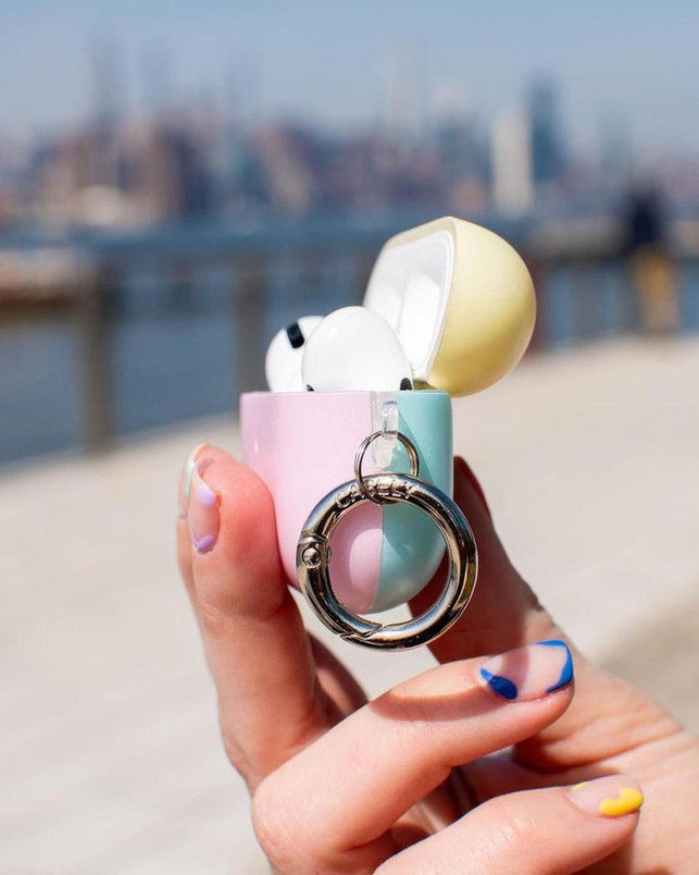 Neon Blue, Pink & Yellow | Colorblock AirPods Case AirPods Case get.casely 