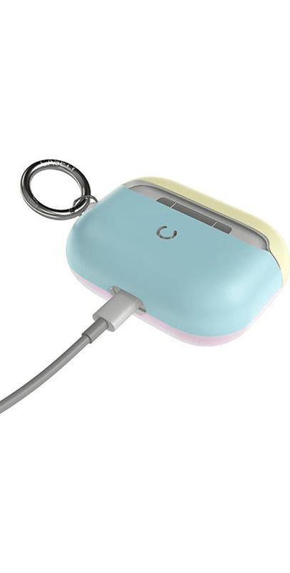 Neon Blue, Pink & Yellow | Colorblock AirPods Case AirPods Case get.casely 