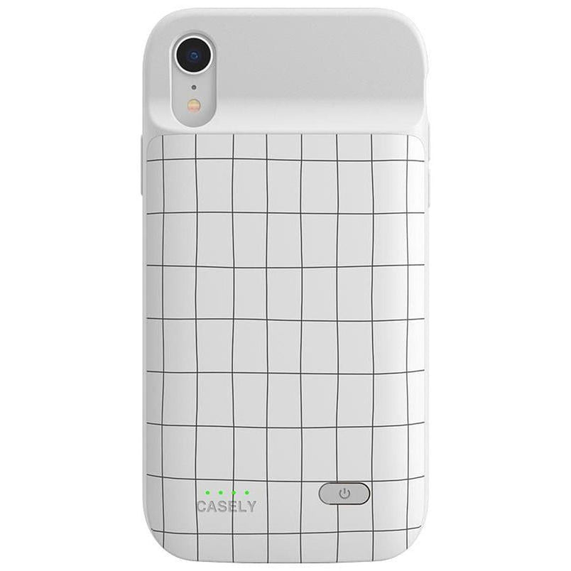 Off the Grid | White & Black Lined Case iPhone Case get.casely Power 2.0 iPhone XS Max 