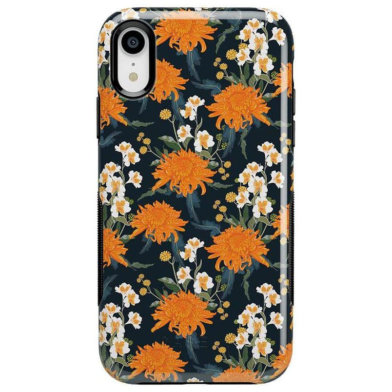 Off Tropic Floral | Exotic Orange Flower Case iPhone Case get.casely Bold iPhone XR 