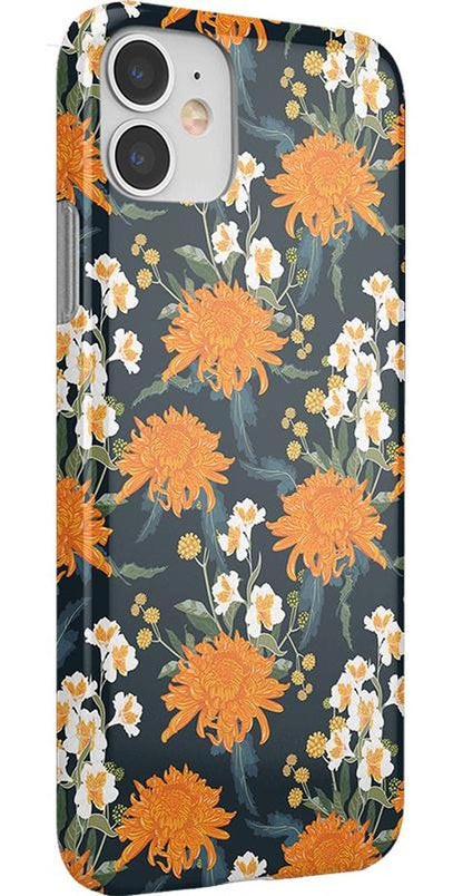 Off Tropic Floral | Exotic Orange Flower Case iPhone Case get.casely 