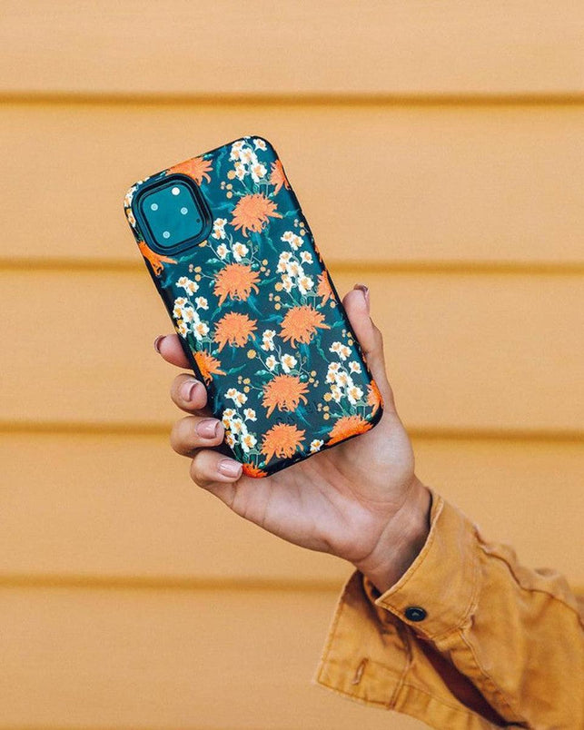 Off Tropic Floral | Exotic Orange Flower Samsung Case Samsung Case get.casely 
