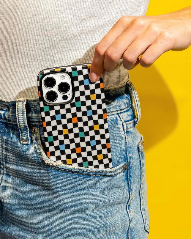 Old Skool | Retro Checkerboard Case iPhone Case get.casely 