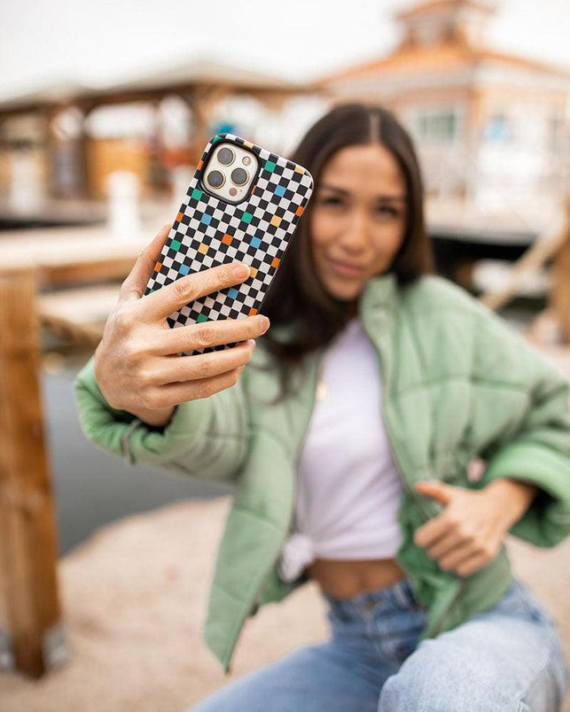 Old Skool | Retro Checkerboard Case iPhone Case get.casely 