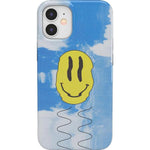 On Cloud Nine | Glitch Smiley Face Case iPhone Case get.casely Classic iPhone 12 
