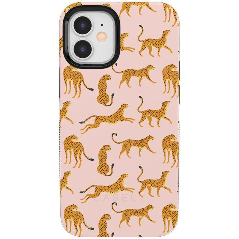 On the Prowl | Pink Leopard Print Case iPhone Case get.casely Bold iPhone 12 Mini 
