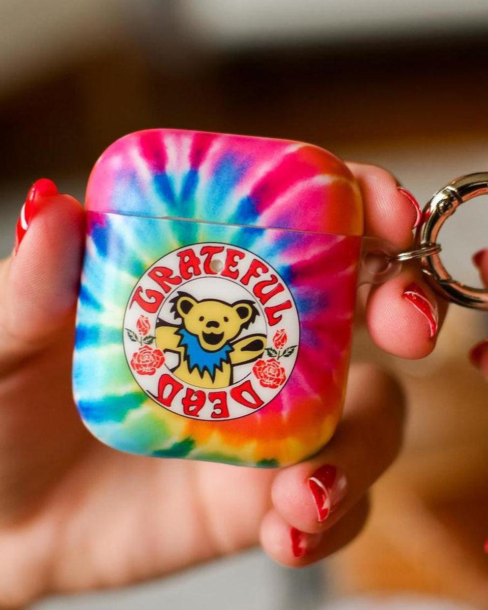 On Tour Grateful Dead Tie Dye Sticker AirPods Case