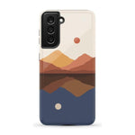 Opposites Attract | Day & Night Colorblock Mountains Samsung Case Samsung Case Casetry Galaxy S21