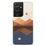 Opposites Attract | Day & Night Colorblock Mountains Samsung Case Samsung Case Casetry Galaxy S21 Ultra