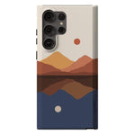 Opposites Attract | Day & Night Colorblock Mountains Samsung Case Samsung Case Casetry Galaxy S23 Ultra