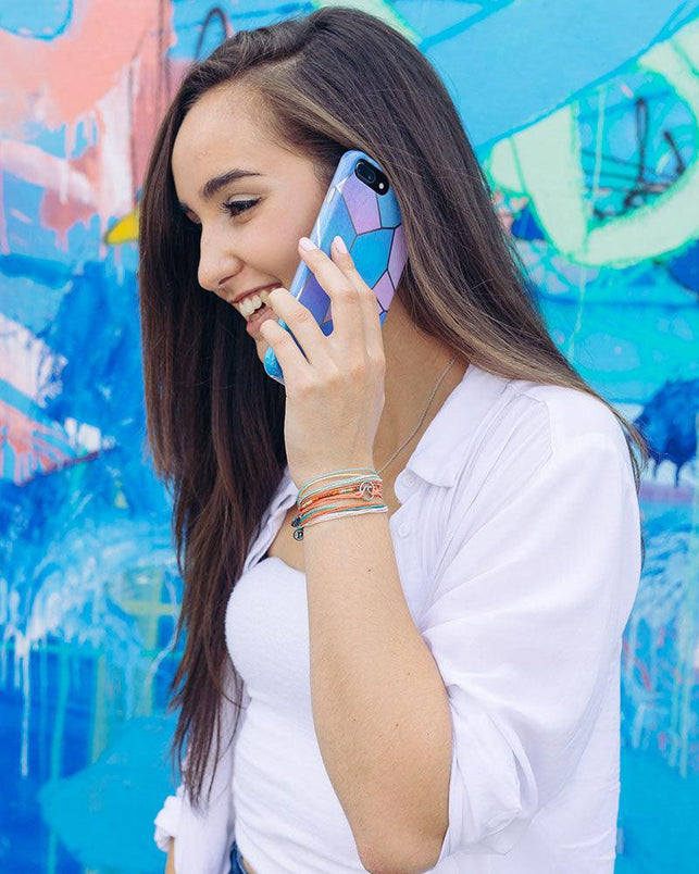 Holographic Metallic Silver Stained Glass iPhone Case | Casely Holographic Metallic Silver Stained Glass iPhone Case | Casely
