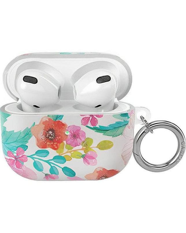 Out and About | Light Pink Floral AirPods Case AirPods Case get.casely AirPods 3 Case 