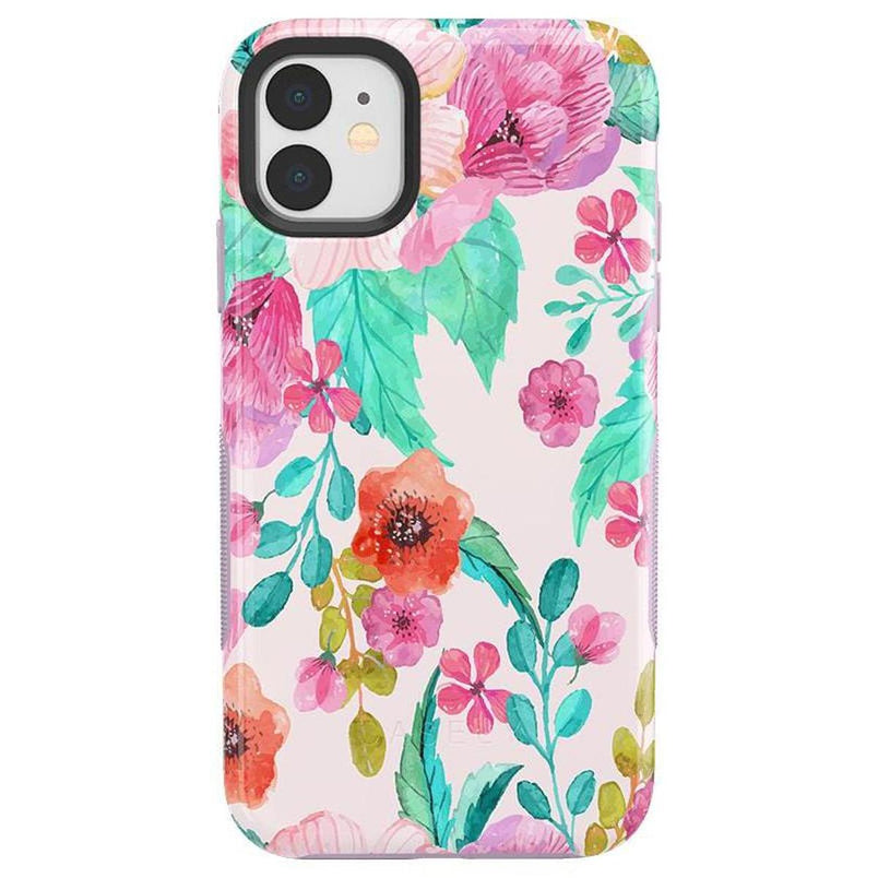 Out And About | Light Pink Floral Case iPhone Case get.casely Bold iPhone 11 