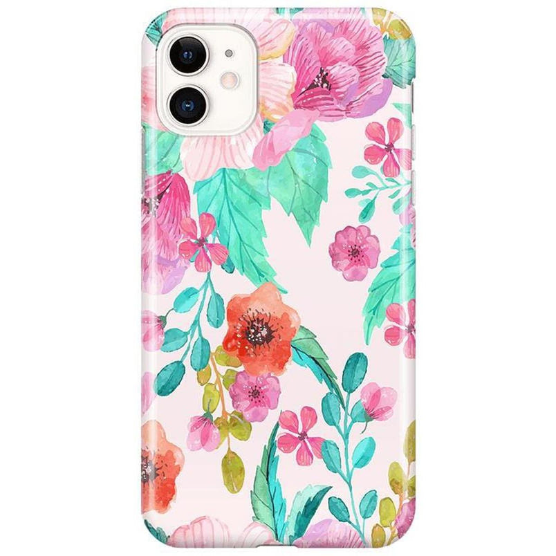Out And About | Light Pink Floral Case iPhone Case get.casely Classic iPhone 11 