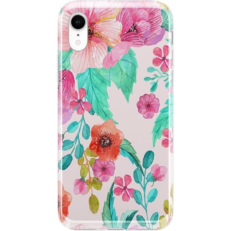 Out And About | Light Pink Floral Case iPhone Case get.casely Classic iPhone XR 
