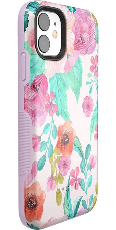 Out And About | Light Pink Floral Case iPhone Case get.casely 
