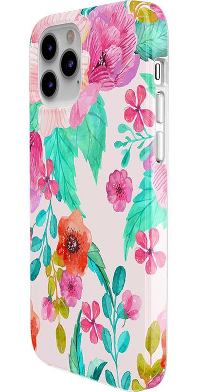Out And About | Light Pink Floral Case iPhone Case get.casely 