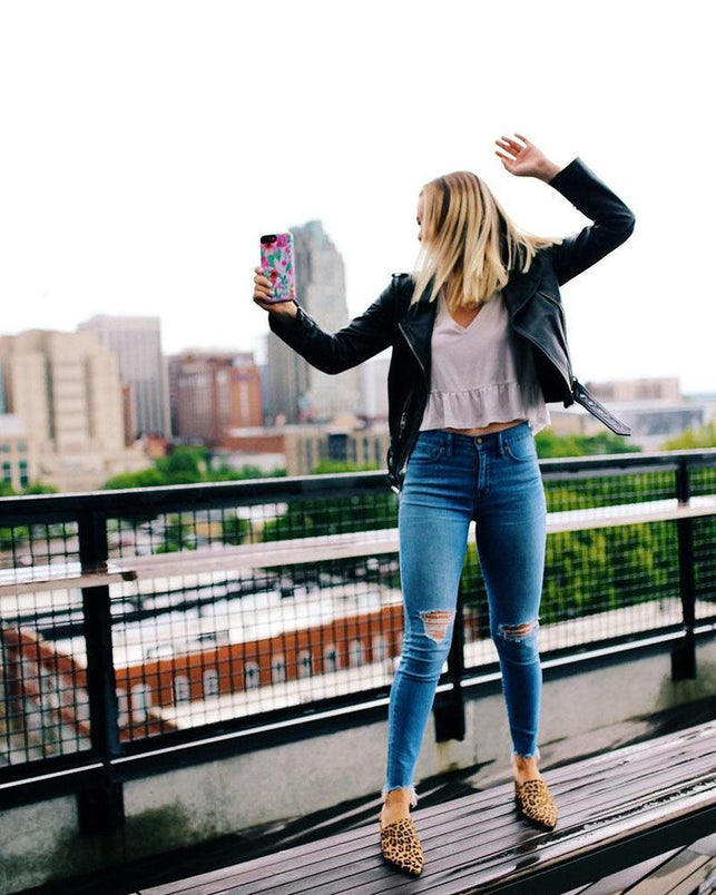 Out And About | Light Pink Floral Case iPhone Case get.casely 