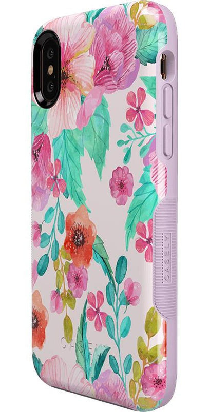 Out And About | Light Pink Floral Case iPhone Case get.casely 