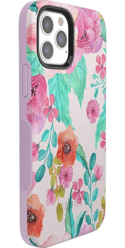 Out And About | Light Pink Floral Case iPhone Case get.casely 