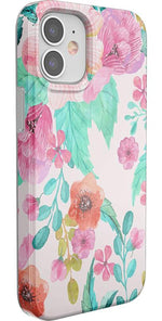 Out And About | Light Pink Floral Case iPhone Case get.casely 