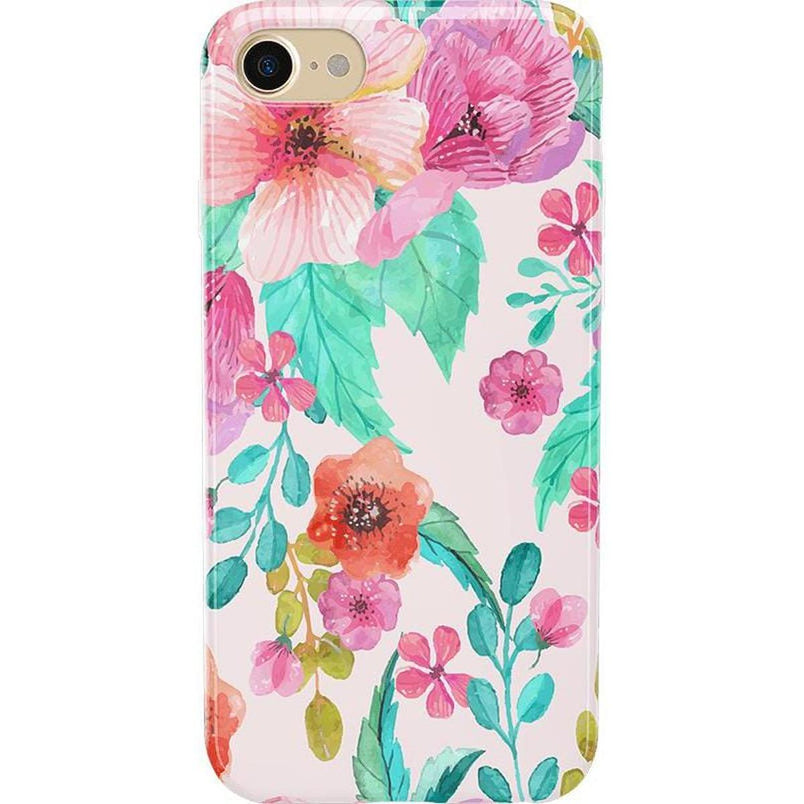 Out And About | Light Pink Floral Case iPhone Case get.casely 