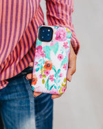 Out And About | Light Pink Floral Case iPhone Case get.casely 